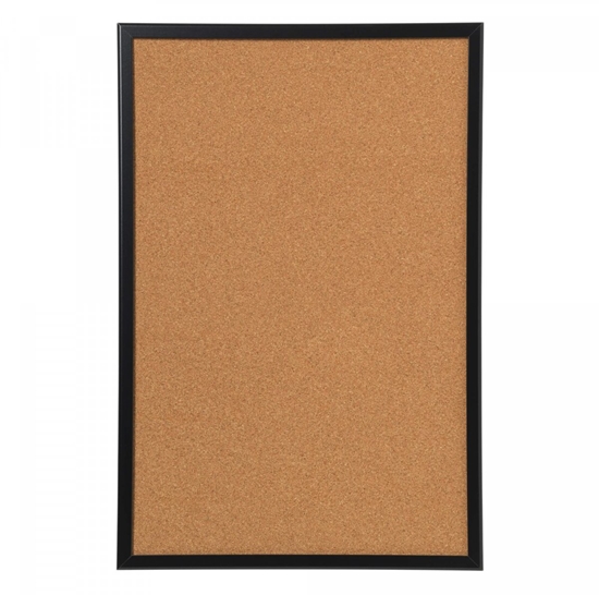 Picture of NAGA 60 x 40 cm. Cork pin board. Black frame 60 x 40 cm. Cork pin board. Black frame