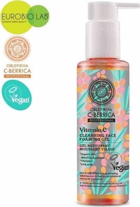 Attēls no Natural Siberian TOOTHPASTE oczyszczajcy el do twarzy z kwasami i witamin C 145ml OBLEPIKHA C-BERRICA