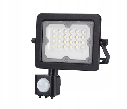Attēls no Nawietlacz Lumax Nawietlacz LED GALAXI 20W 2200lm 4000K IP65 czarny z czujnikiem LFL220S