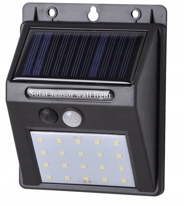Attēls no Nawietlacz solar LED 80lm 3.7Vx1200mAh barwa zimna 7000K IP44 z czujnikiem LGS010S