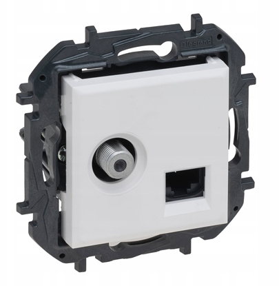 Изображение Niloe Step Gn TV typu f typu gwiazda 1,5 db + RJ 45 kat. 6 utp - biay 863177B