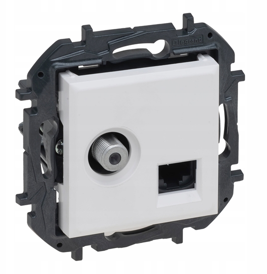 Изображение Niloe Step Gn TV typu f typu gwiazda 1,5 db + RJ 45 kat. 6 utp - biay 863177B