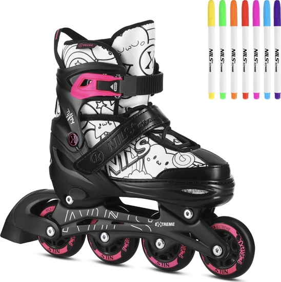 Изображение Nils Extreme NH10907 4w1 YWOROLKI Z WYM. POZ HOKEJOW TINTY RÓOWE ROZM. M(35-38) NILS EXTREME