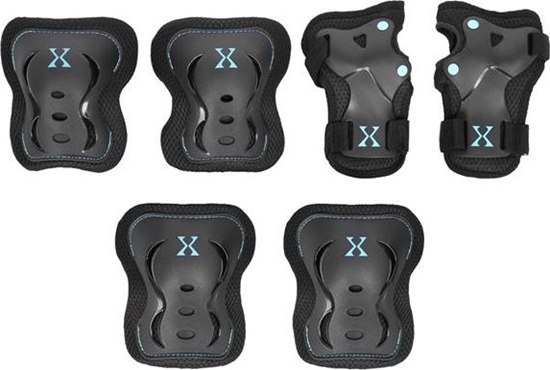Изображение Nils Extreme Zestaw Ochraniaczy Extreme czarno-mitowy r. M (16-60-114)