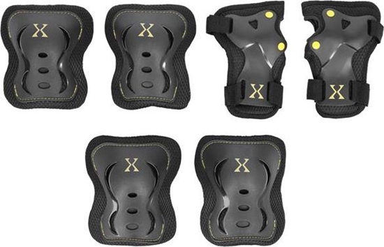 Изображение Nils Extreme Zestaw Ochraniaczy Extreme czarno-óte r. XL (16-60-120)