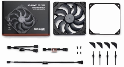 Attēls no Noctua NF-A14x25 G2 PWM chromax.black