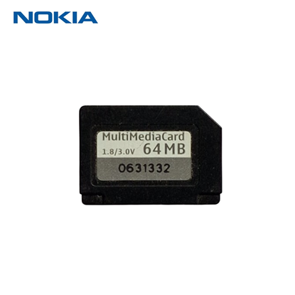 Изображение Nokia MultiMedia Card MMC atmiņas karte 64 Mb lietota pārbaudīta formatēta Bulk