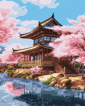 Изображение Norimpex Malowanie po numerach - Dom w kwiatach 40x50cm