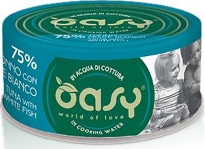 Attēls no Oasy Karma mokra More Love Tuczyk i biaa ryba puszka 70g