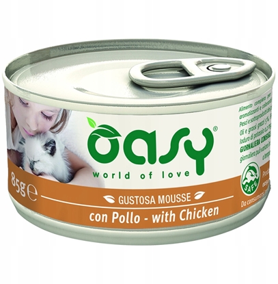 Attēls no Oasy OASY KOT MOUSSE KURCZAK 85G PUSZKA OKM-2818