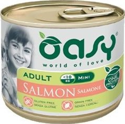 Attēls no Oasy Puszka One Protein Adult Mini z ososiem 200g