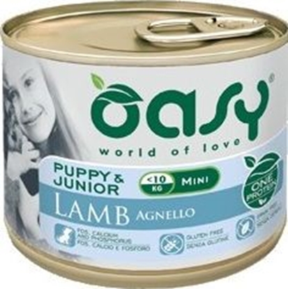 Attēls no Oasy Puszka One Protein Puppy Mini z jagnicin 200g