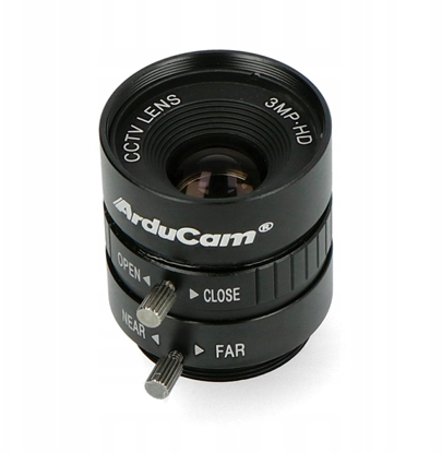 Attēls no Obiektyw Raspberry Pi CS-Mount obiektyw 12mm rczne ustawianie ostroci przeznaczony do HQ kamerze ArduCam LN037