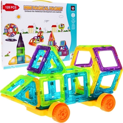 Attēls no Ogromny Zestaw Magnetycznych Klocków 128 szt