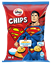 Изображение Oho Čipsi ar siera un skābā krējuma garšu SUPERMAN 50g