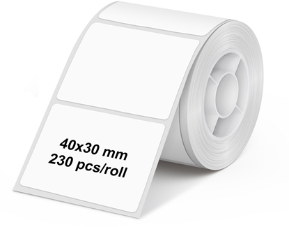 Attēls no Olympia Etikettenrolle 40 mm x 30 mm transp.(230 Stück)