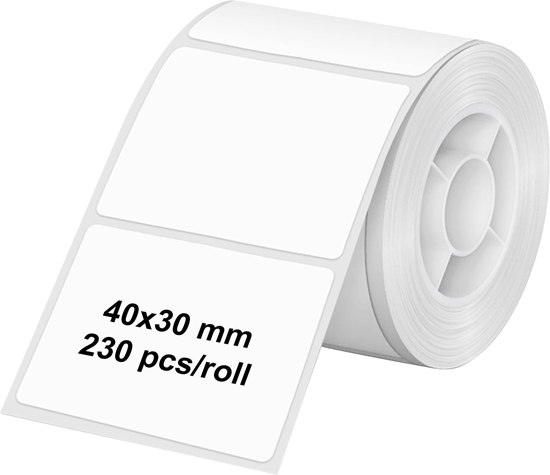 Picture of Olympia Etikettenrolle 40 mm x 30 mm weiß (230 Stück)