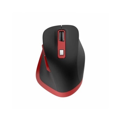 Изображение Mysz Omega OMEGA MOUSE MYSZ BEZPRZEWODOWA WIRELESS RECHARGEABLE USB-C BLACK RED [46047]