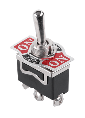 Attēls no ON-OFF-ON vienpola divu pozīciju pārslēdzējs | 10A 125V / 6A 250V AC | KN3(C)-103