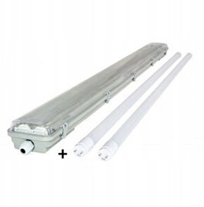 Picture of Oprawa LED hermetyczna z odbynikiem z tubami LED 2xT8 18W 120cm IP65 HDL236KOM