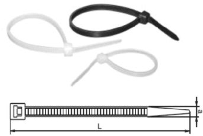 Attēls no Organizer JAPRO Opaska kablowa CT 292-7,6 100szt (887 E01TK-01010102101)