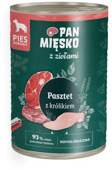 Picture of Pan Misko Pan Misko Pasztet z królikiem i zioami karma mokra dla psa 400g