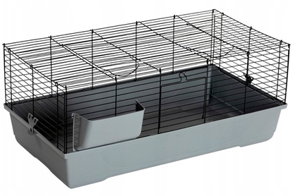 Изображение Panama Pet Klatka dla gryzoni i królika, CAVIA, szary, 120 x 60 x 50 cm