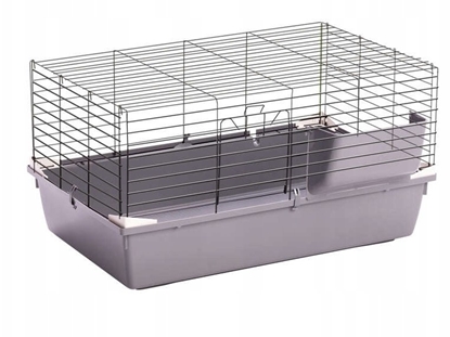 Изображение Panama Pet Klatka dla gryzoni i królika, CAVIA, szary, 75 x 47 x 43 cm