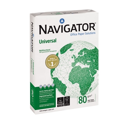 Picture of Papīrs A4, 80gr/m2, 500 loksnes, Navigator Universal