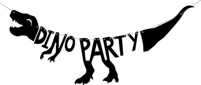 Attēls no Party Deco Baner Dinozaury - Dino Party, 20x90 cm uniwersalny