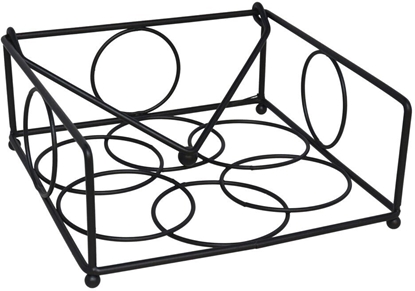 Attēls no Party Deco Podkadka na serwetki czarna 18 5 x 19 x 8 cm KITCHEN&GO 8445393201344 (8445393201344)