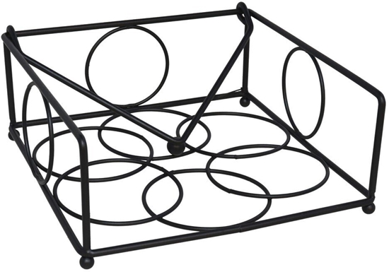 Picture of Party Deco Podkadka na serwetki czarna 18 5 x 19 x 8 cm KITCHEN&GO 8445393201344 (8445393201344)