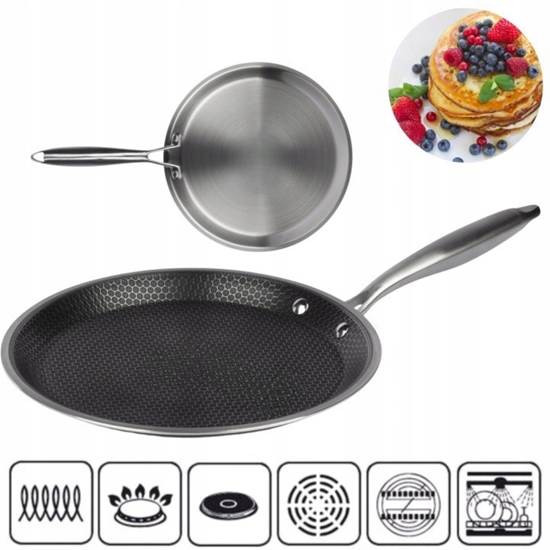 Picture of Patelnia Brunbeste Patelnia stalowa do naleników indukcja gaz plaster miodu 24CM BRUNBESTE BB-5546