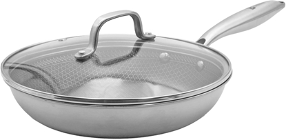 Picture of Patelnia Brunbeste Patelnia stalowa z pokrywk indukcja NON-STICK plaster miodu 24CM BRUNBESTE BB-5554