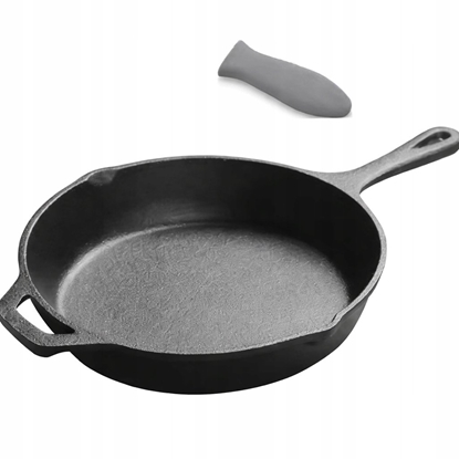 Attēls no Patelnia KRISBERG Patelnia eliwna 26cm z nakadk silikonow na uchwyt KRISBERG KS-7738