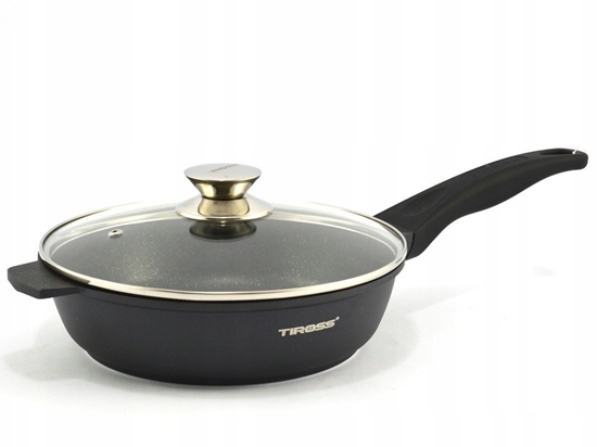 Изображение Patelnia Tiross Patelnia gboka marmurowa 28cm na gaz INDUKCJA nieprzywierajca TIROSS TS-1238