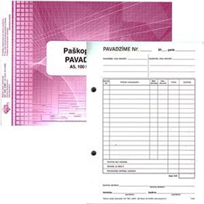 Picture of Pavadzīme paškopējoša A5, 100 loksnes
