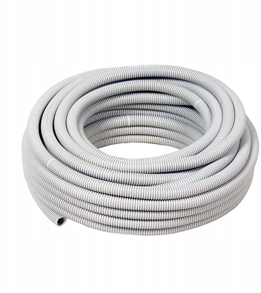 Attēls no Pawbol Rura karbowana Pawbol 6109-50P PVC, typ lekki 320N, 50 m szara