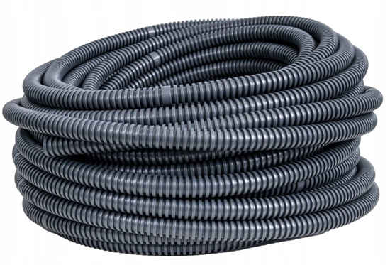 Picture of Pawbol Rura karbowana Pawbol 6160-50/750P PVC, typ 750N z pilotem 50 m czarna