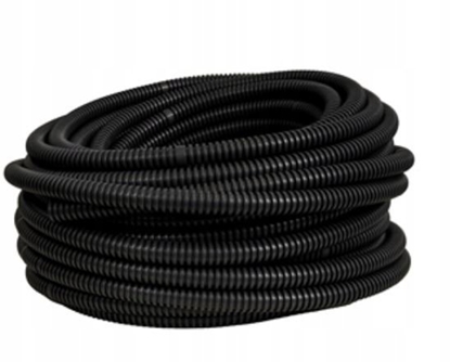 Attēls no Pawbol Rura karbowana Pawbol 6161A-50/750P PVC, typ 750N z pilotem 50 m czarna
