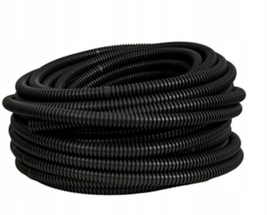 Picture of Pawbol Rura karbowana Pawbol 6161A-50/750P PVC, typ 750N z pilotem 50 m czarna