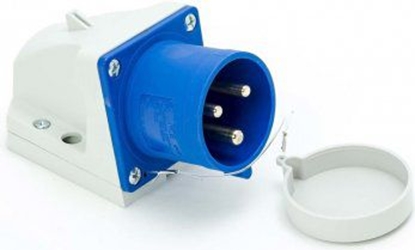 Изображение PCE Wtyczka odbiornikowa z zatyczk 3P 32A 230V niebieski (523-6T)