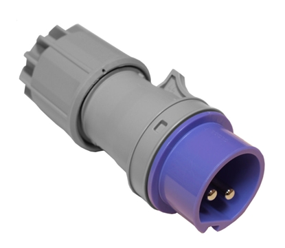 Изображение PCE Wtyczka przenona 16A 2P 24V fioletowa IP44 - 062V