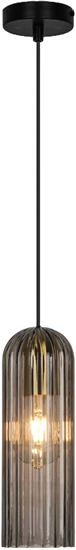 Picture of PENDANT LIGHT CATALO E27 BLACK/AMBER