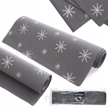 Picture of Pepco Bienik na stó aw baweniany szary PATEK 130x32CM ORION 728046