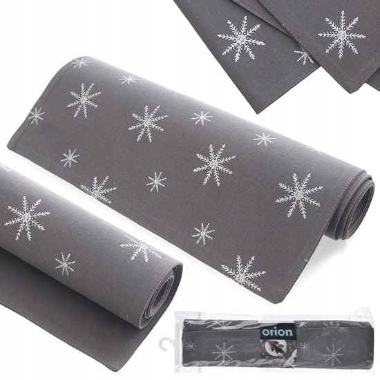 Picture of Pepco Bienik na stó aw baweniany szary PATEK 130x32CM ORION 728046