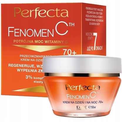 Attēls no Perfecta PERFECTA_Fenomen C przeciwzmarszczkowy krem do twarzy na dzie i na noc 70+ 50ml