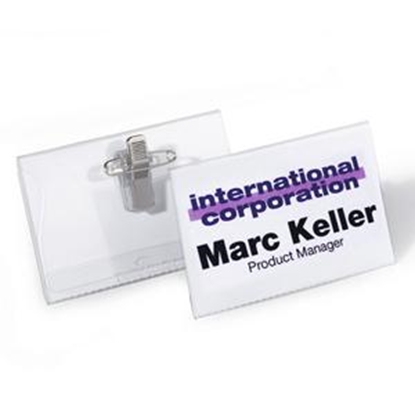 Picture of Personas ID turētājs DURABLE ar metāla klipsi 40x75 mm