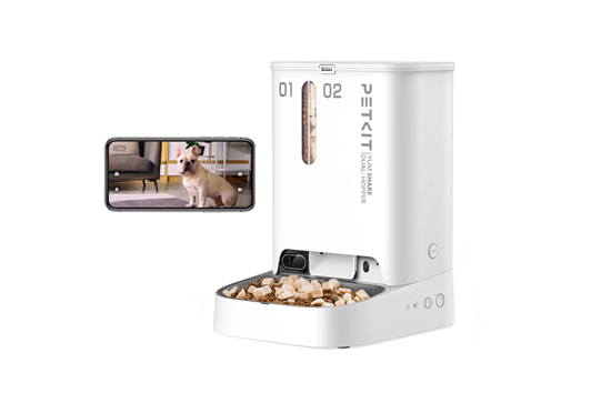 Изображение Petkit PETKIT  Feeder with Camera  P591 YumShare Dual-hopper  Capacity 2+3 L  White