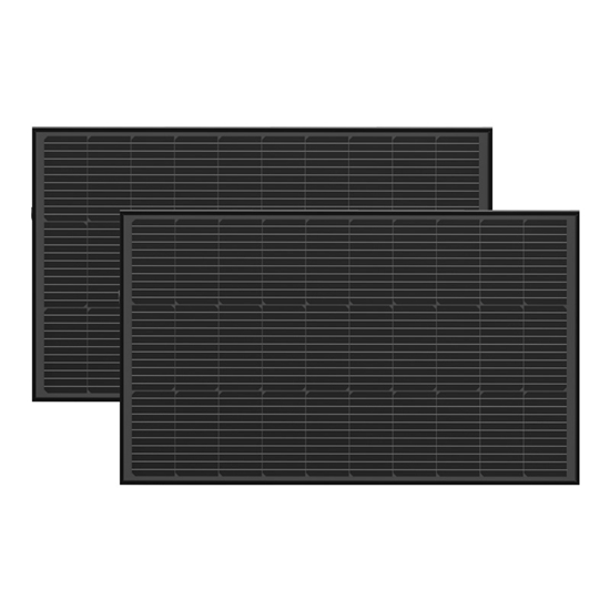 Picture of Photovoltaic panel set 2x EcoFlow 100W (rigid structure)